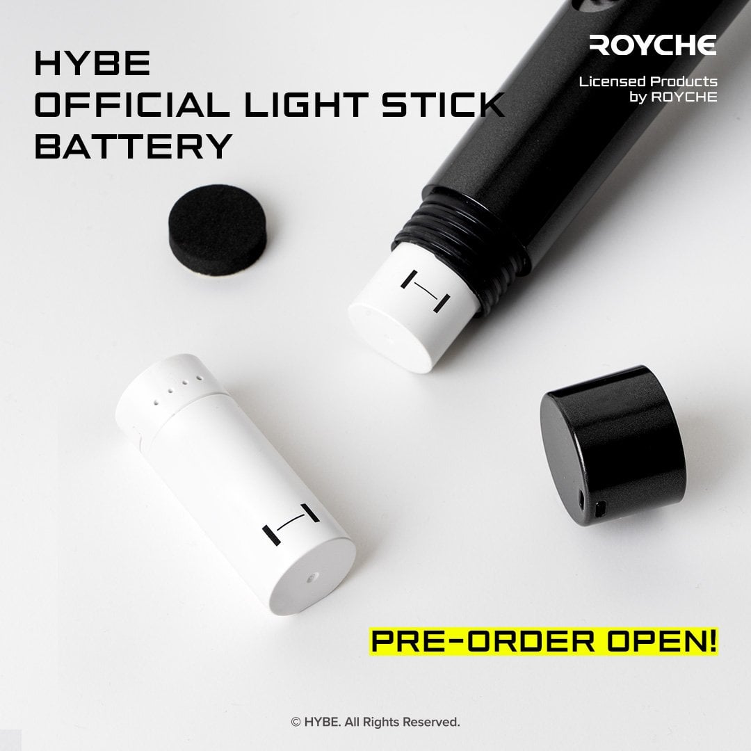 240607 HYBE MERCH: HYBE OFFICIAL LIGHT STICK BATTERY PRE-ORDER!
