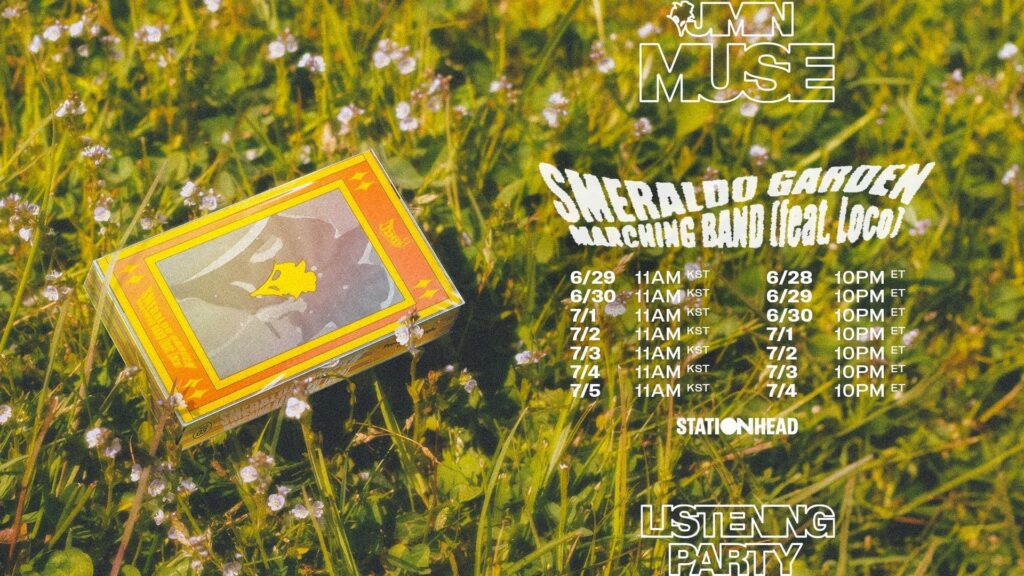 240628 BTS Official: Join the Jimin ‘Smeraldo Garden Marching Band (feat. Loco)’ Listening Party on STATIONHEAD!