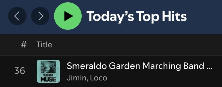 240705 Spotify Milestones: "wherever u r (ft. V of BTS)" has surpassed 100 million streams on Spotify