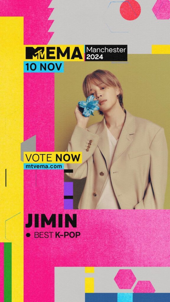 [BTS Official] Thank you #BTSARMY You made this possible! We're truly honored to be nominated at 2024 #MTVEMA - 081024