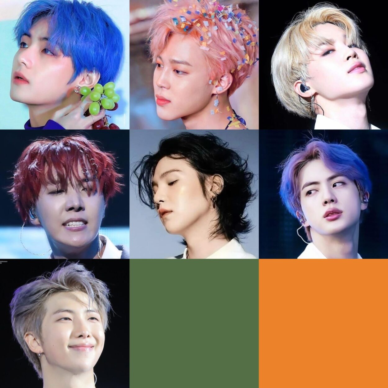 Which member had the most ICONIC green hair.
