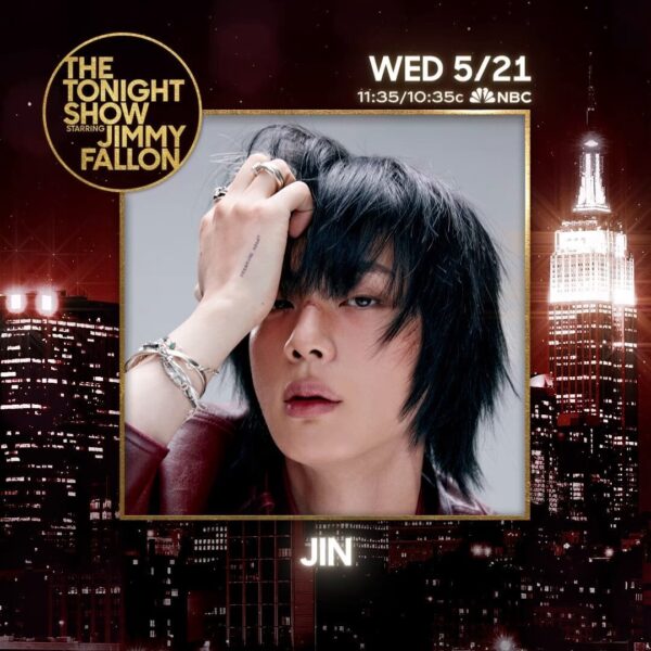 250521 The Tonight Show on Twitter: TONIGHT: BTS' Jin returns to The Tonight Show to talk RUNSEOKJIN_ep TOUR & Echo and perform “Don’t Say You Love Me"