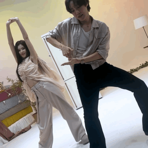250619 BTS Official on TikTok: j-hope with TWICE Sana - 'Killin' It Girl' Dance Challenge