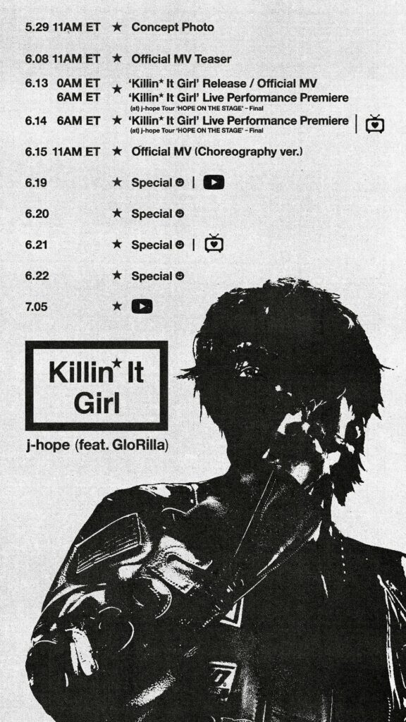 [NOTICE] j-hope “Killin' It Girl (feat. GloRilla)” Release - 290525