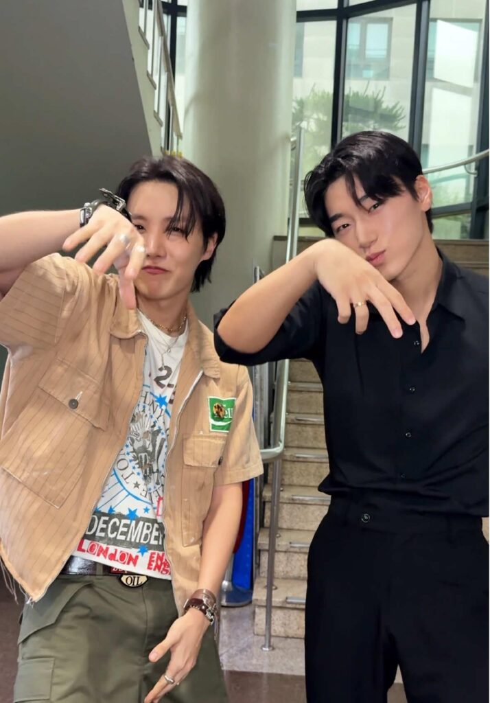 250620 ATEEZ San on TikTok with j-hope: ‘Lemon Drop’ Dance Challenge