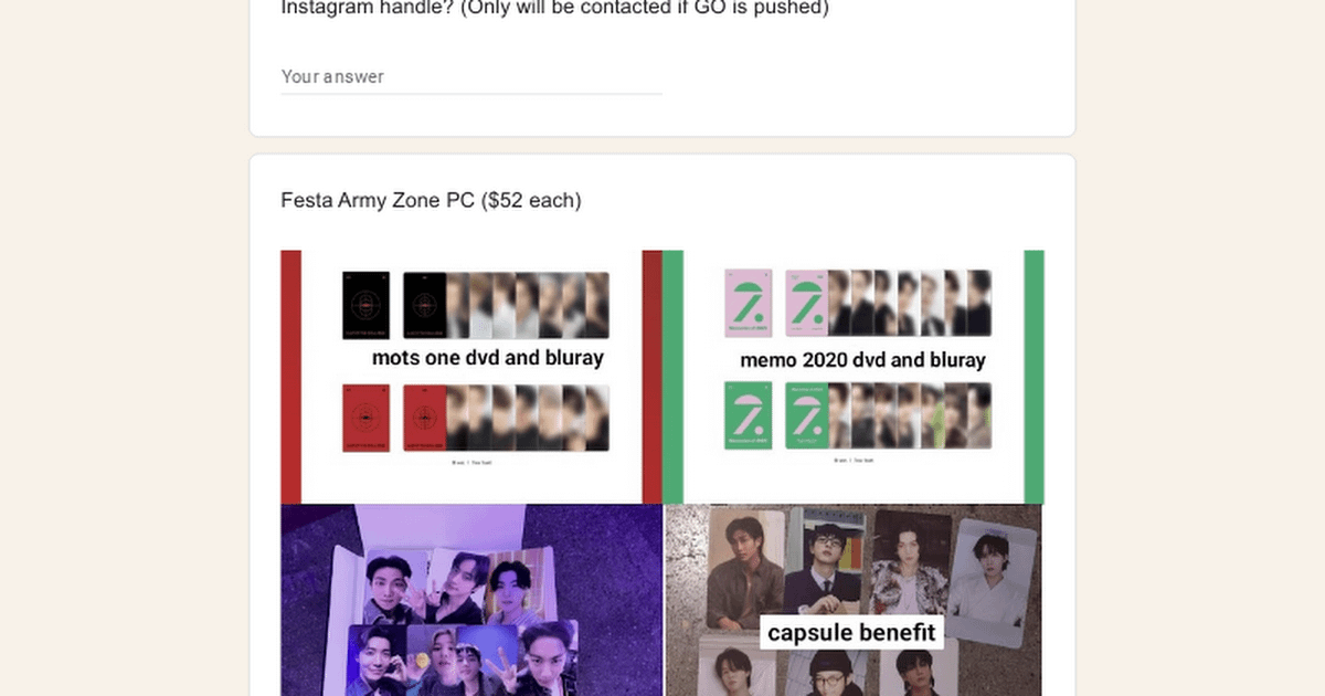 Festa Photocard Benefits Group Order! [USA BASED][OPEN WW]
