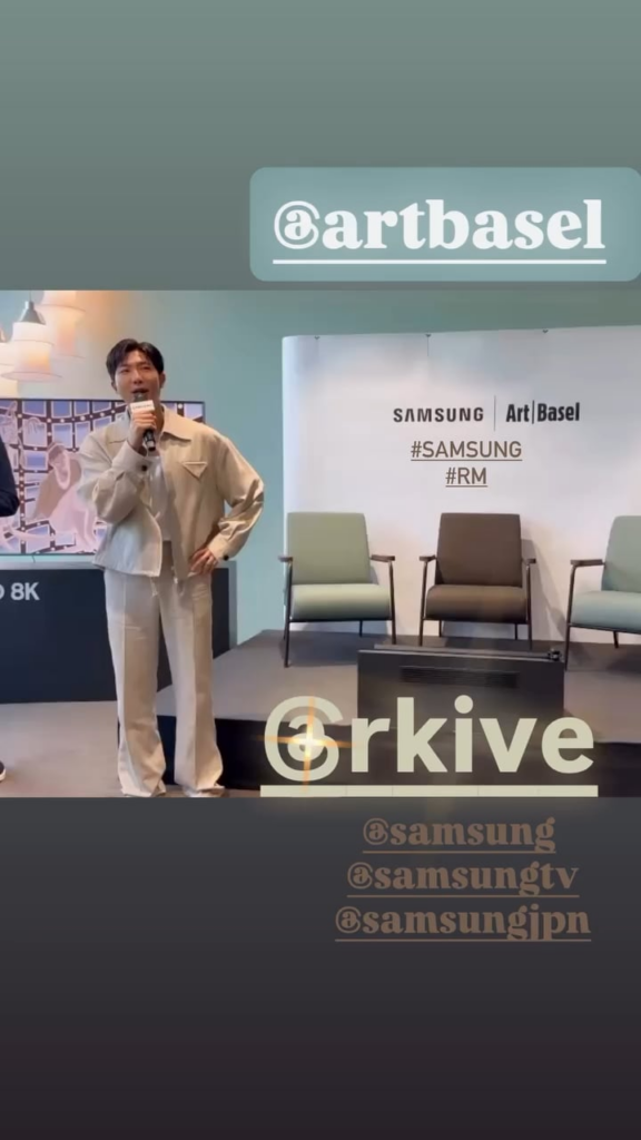 Gen de Art Magazine IG Story feat. Namjoon - 180625