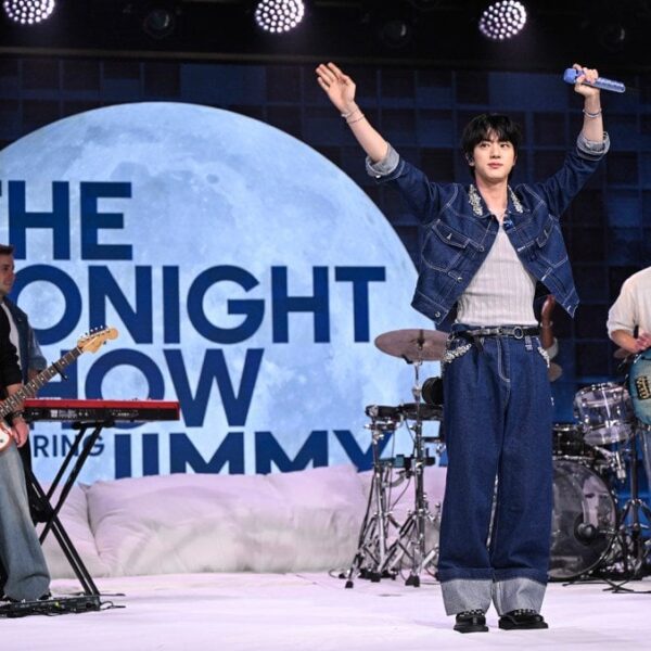 250521 Billboard: BTS’ Jin Transforms ‘Tonight Show’ Stage Into a Giant Bed & Takes Over Jimmy Fallon’s Desk: Exclusive Photos