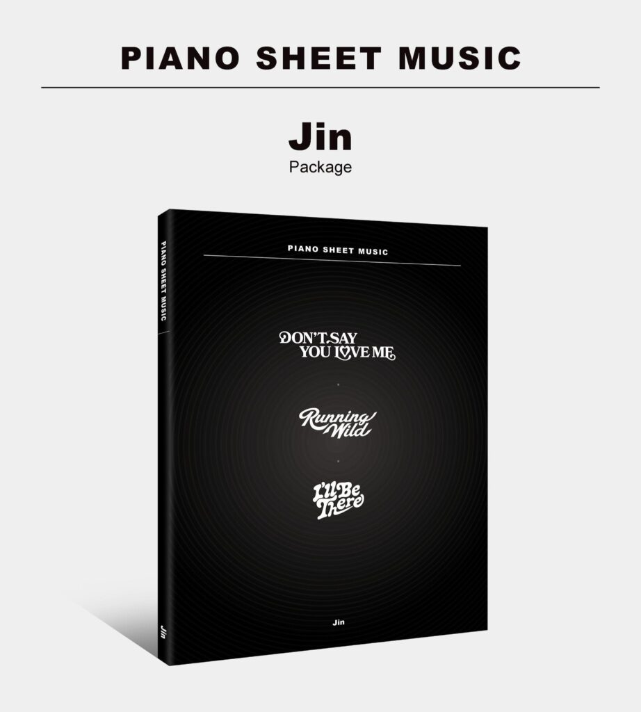 250612 HYBE MERCH on Twitter: 🎹 PIANO SHEET MUSIC : Jin (Package)