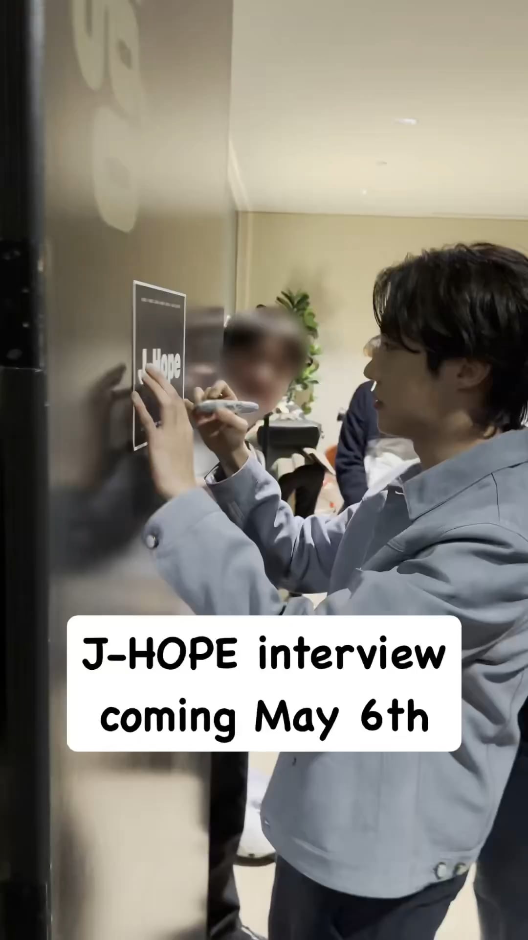 [Zach Sang Twitter] TOMORROW (5/6) ARMY - the moment you’ve been waiting for. j-hope sitting down with Zach Sang - 060525