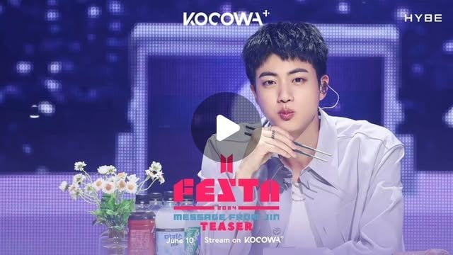 250611 KOCOWA+ Official on Instagram: JIN's solo fan meeting is here! Get ready for unforgettable moments with our beloved worldwide handsome! 💜