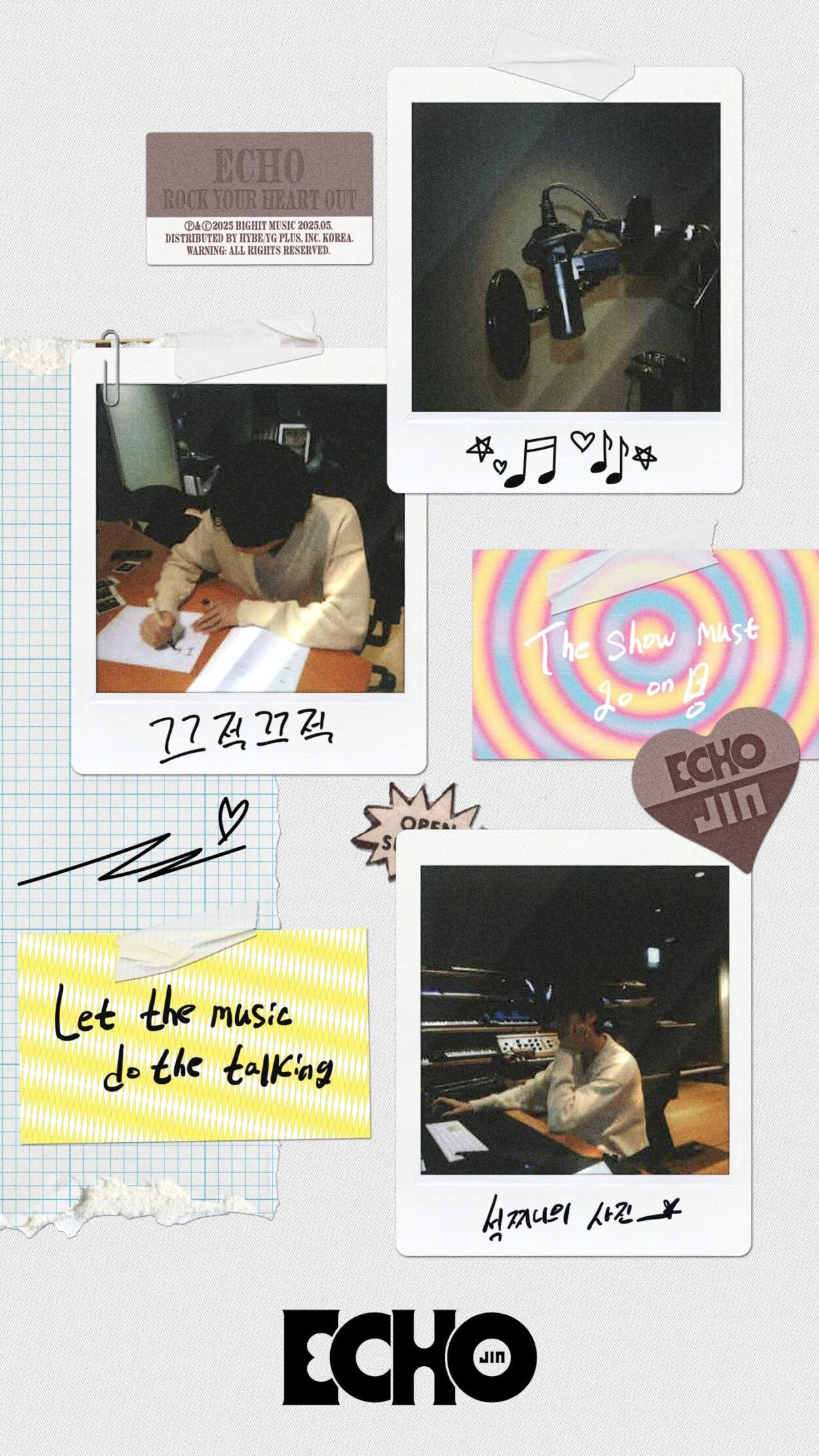 250430 Weverse: 진 (Jin) 'Echo' Diary 📖