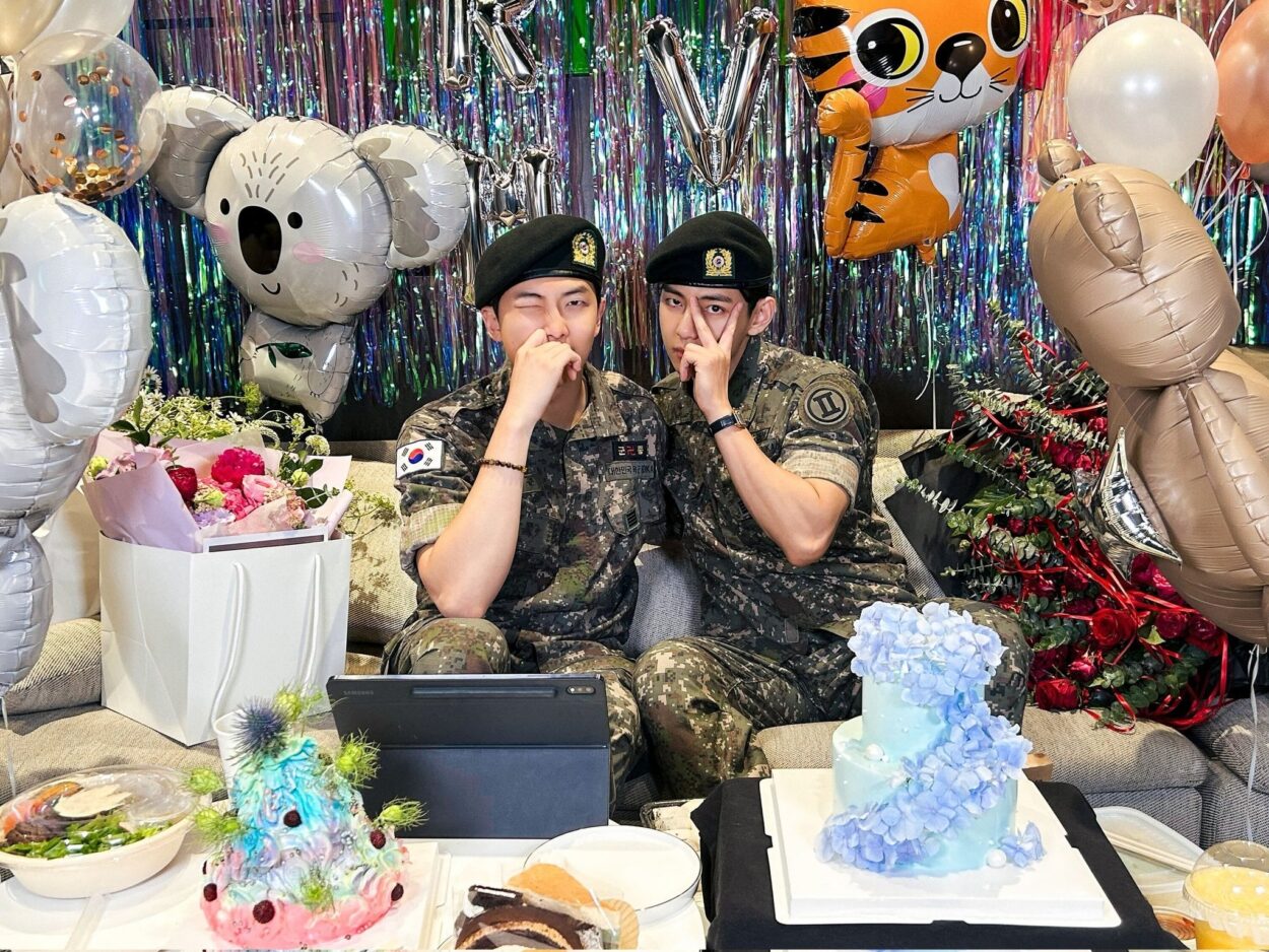 250610 RM and V on Twitter