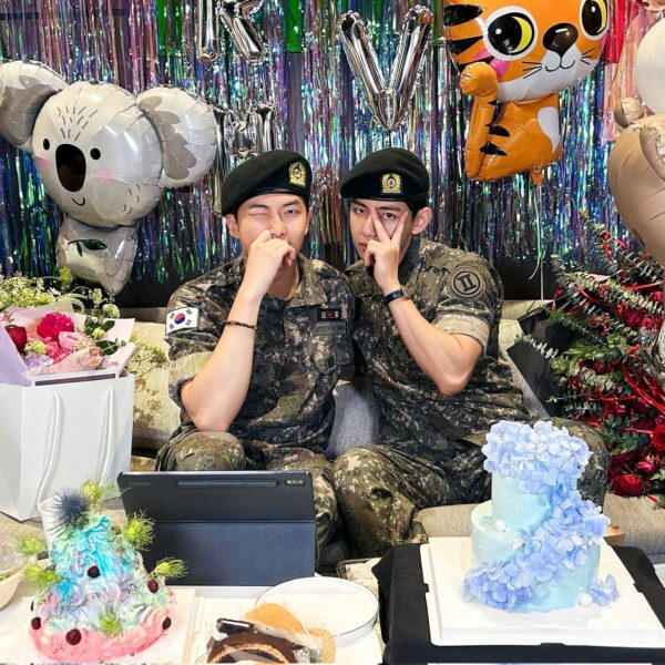 250610 RM and V on Twitter