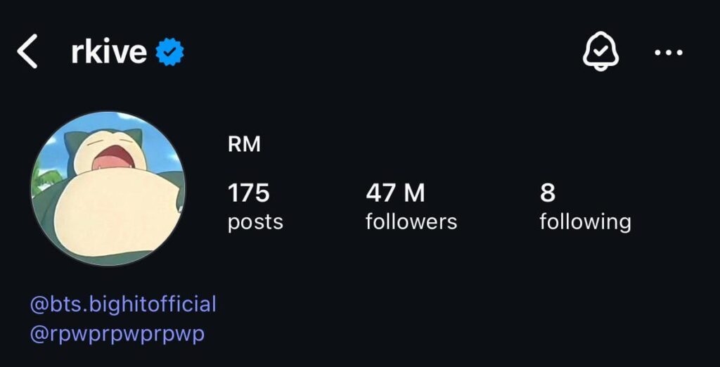 Namjoon has updated his IG bio - 080625