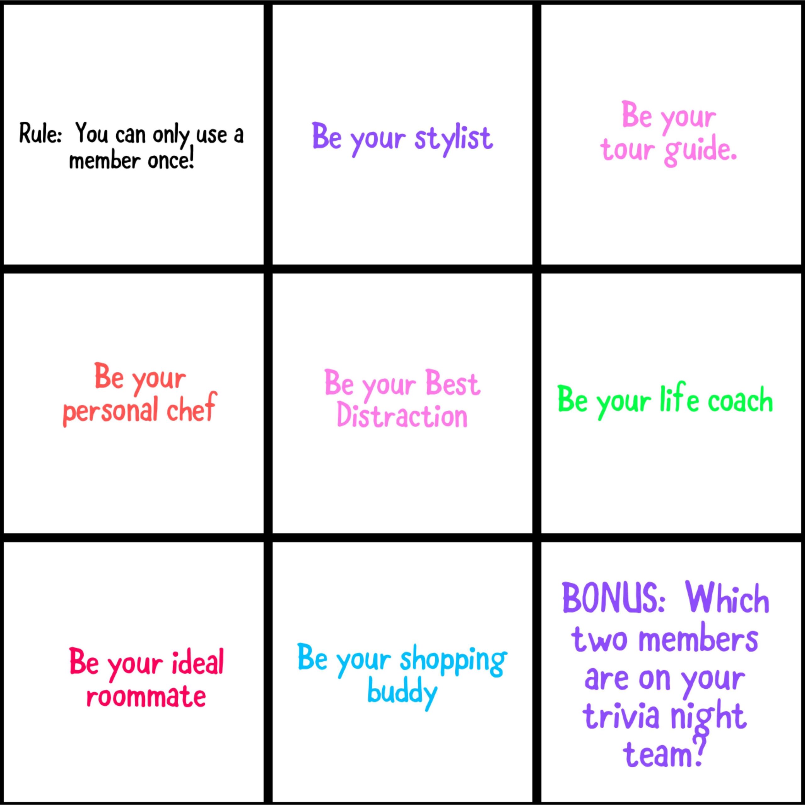 Which Member would be your…..