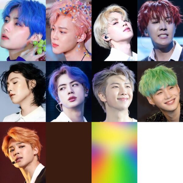 Which member had the most ICONIC brown/brunette hair?