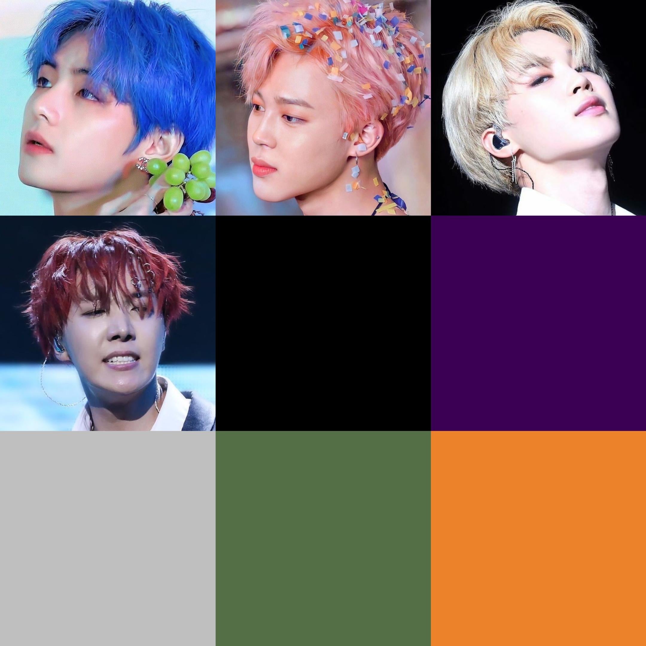 Which member had the most ICONIC black hair.