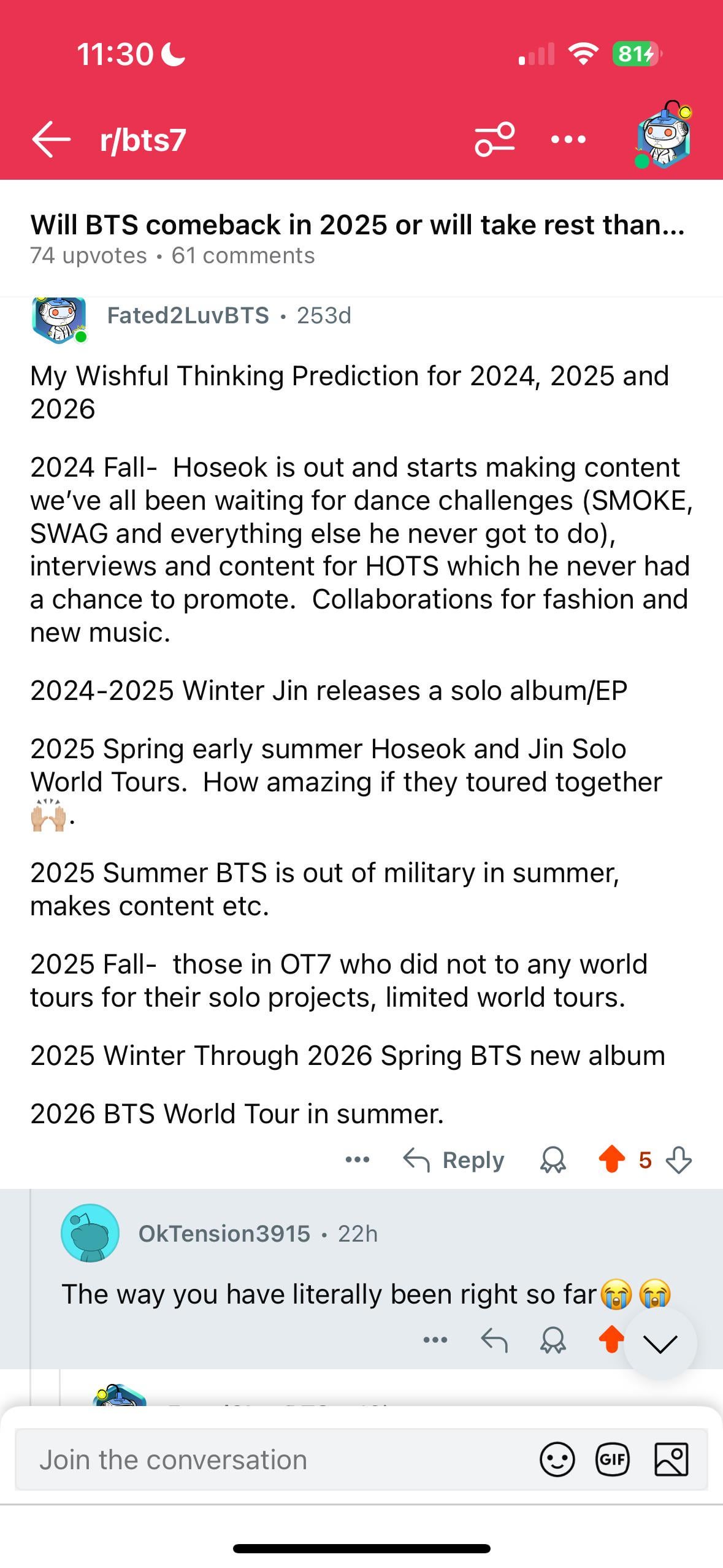 When your BTS predictions come true and more comeback predictions