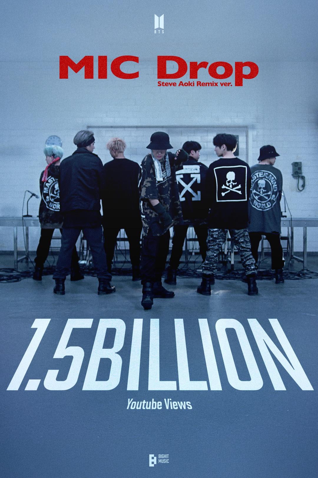 BTS’ ‘MIC Drop (Steve Aoki Remix)’ MV surpasses 1.5 billion views on YouTube - 230525