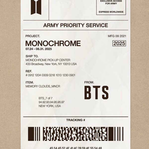 250717 theseoulrem on Twitter: BTS POP-UP : MONOCHROME in NEW YORK COMING SOON
