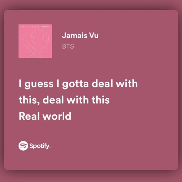 Lyrical analysis of Jamais Vu, one of the most underrated B-sides!