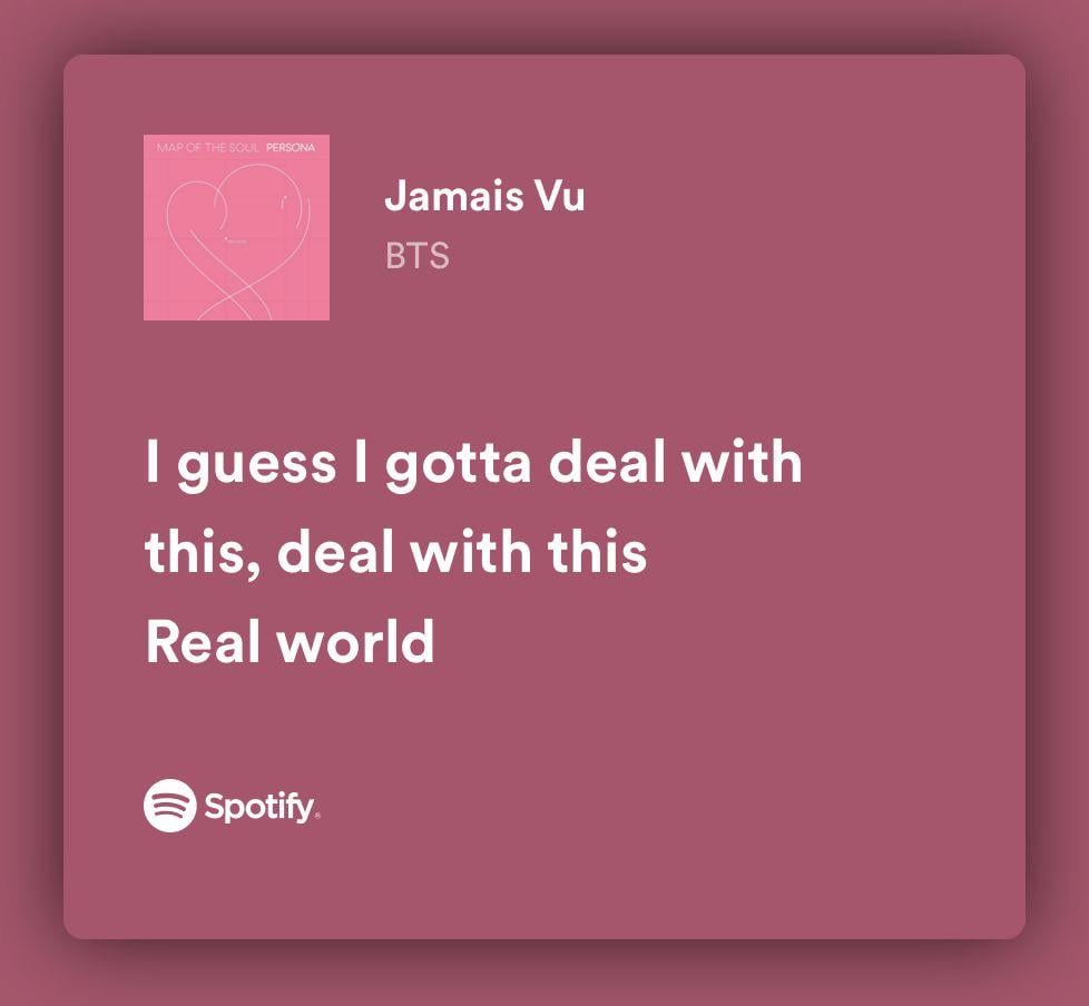 Lyrical analysis of Jamais Vu, one of the most underrated B-sides!