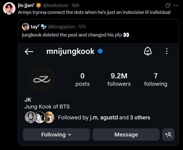 ARMYs speculating about a tour, but also...