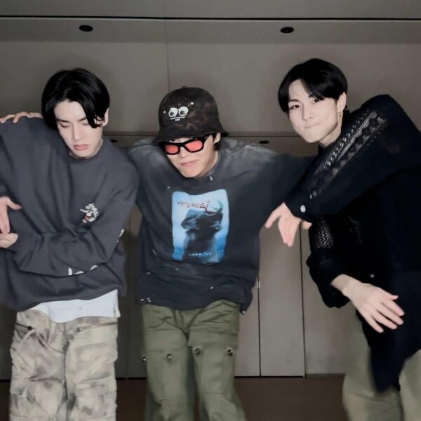 250702 BTS Official on TikTok: j-hope with ENHYPEN Jake and Jungwon - 'Killin' It Girl' Dance Challenge