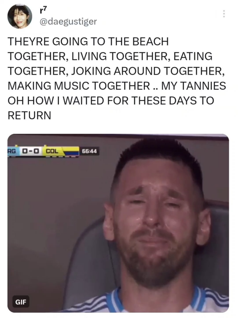 the concept of bts living together again
