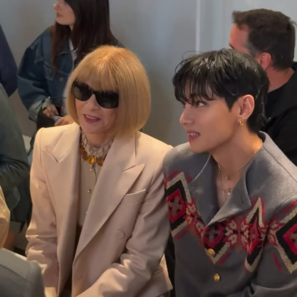 London/China Market Editor of WWD Tianwei Zhang IG Post feat. Taehyung & Anna Wintour - 060725