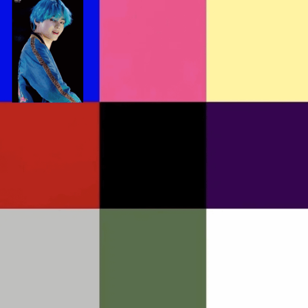 V won for blue who has the best pink hair