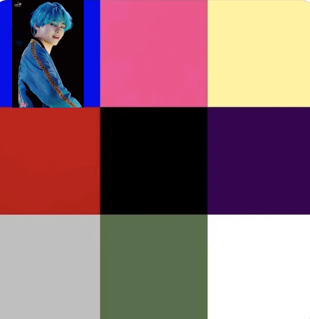 V won for blue who has the best pink hair