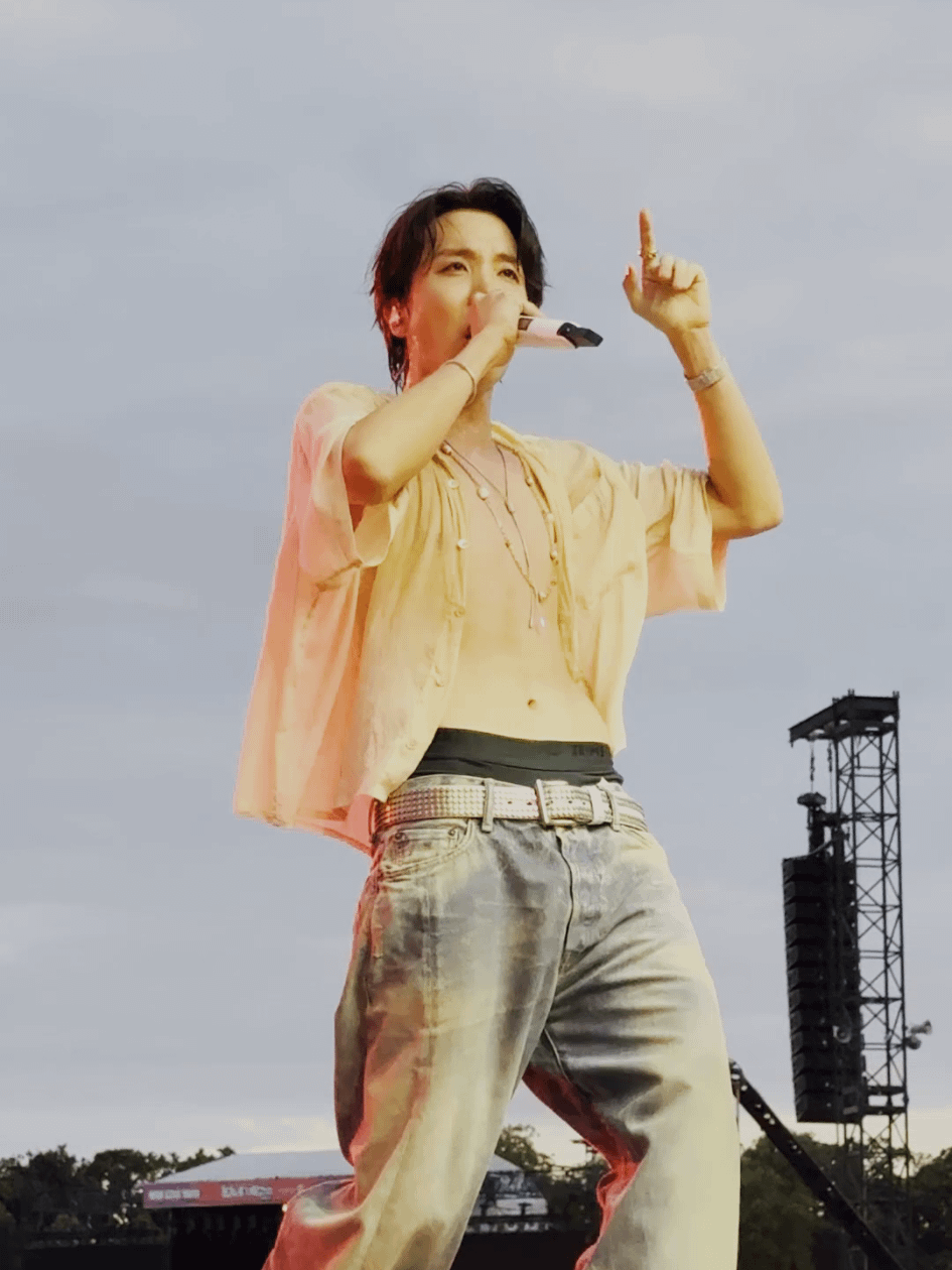 250716 BTS Official on TikTok: POV: You just witnessed a legend headline Lollapalooz