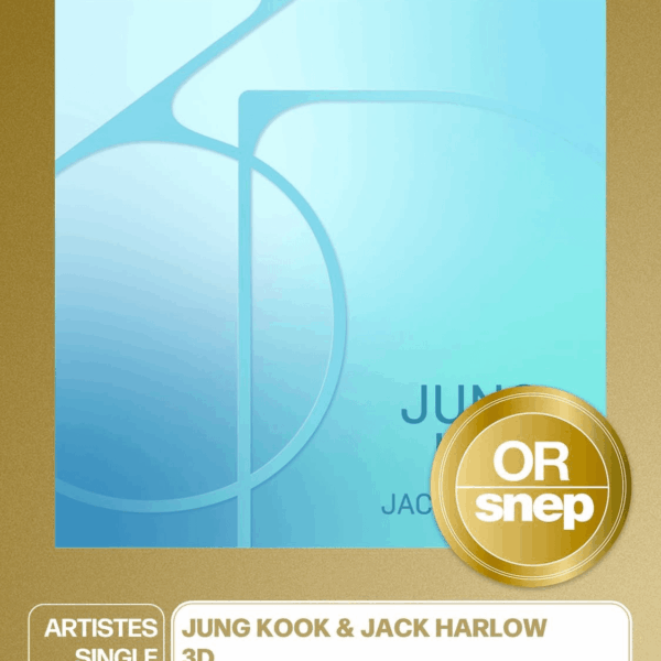 [SNEP] Jungkook’s “3D (feat. Jack Harlow)” has been certified Gold in France, becoming his third single to do so - 040825
