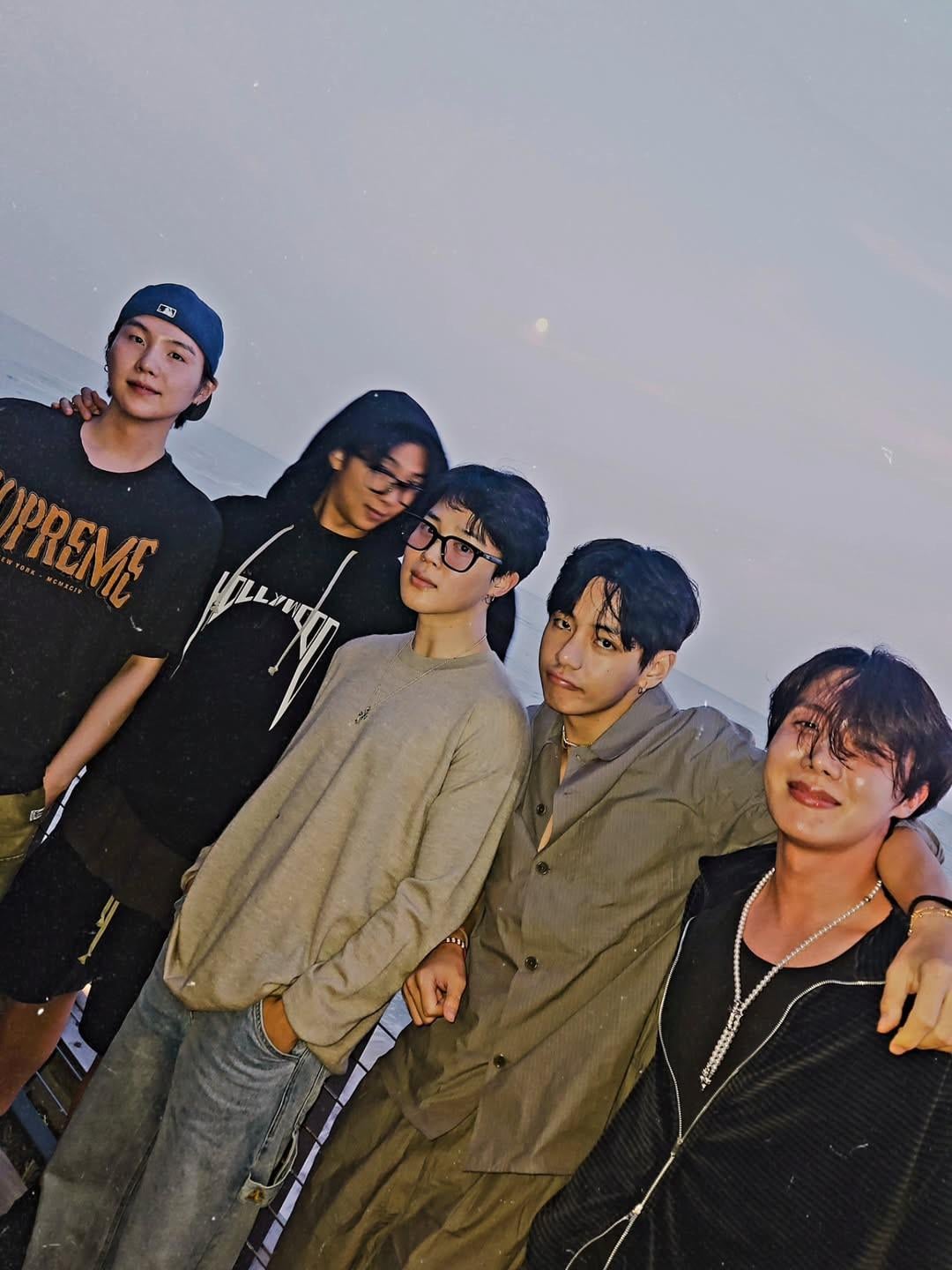 Jimin IG Post with Yoongi, Namjoon, Hobi and Taehyung - 070825