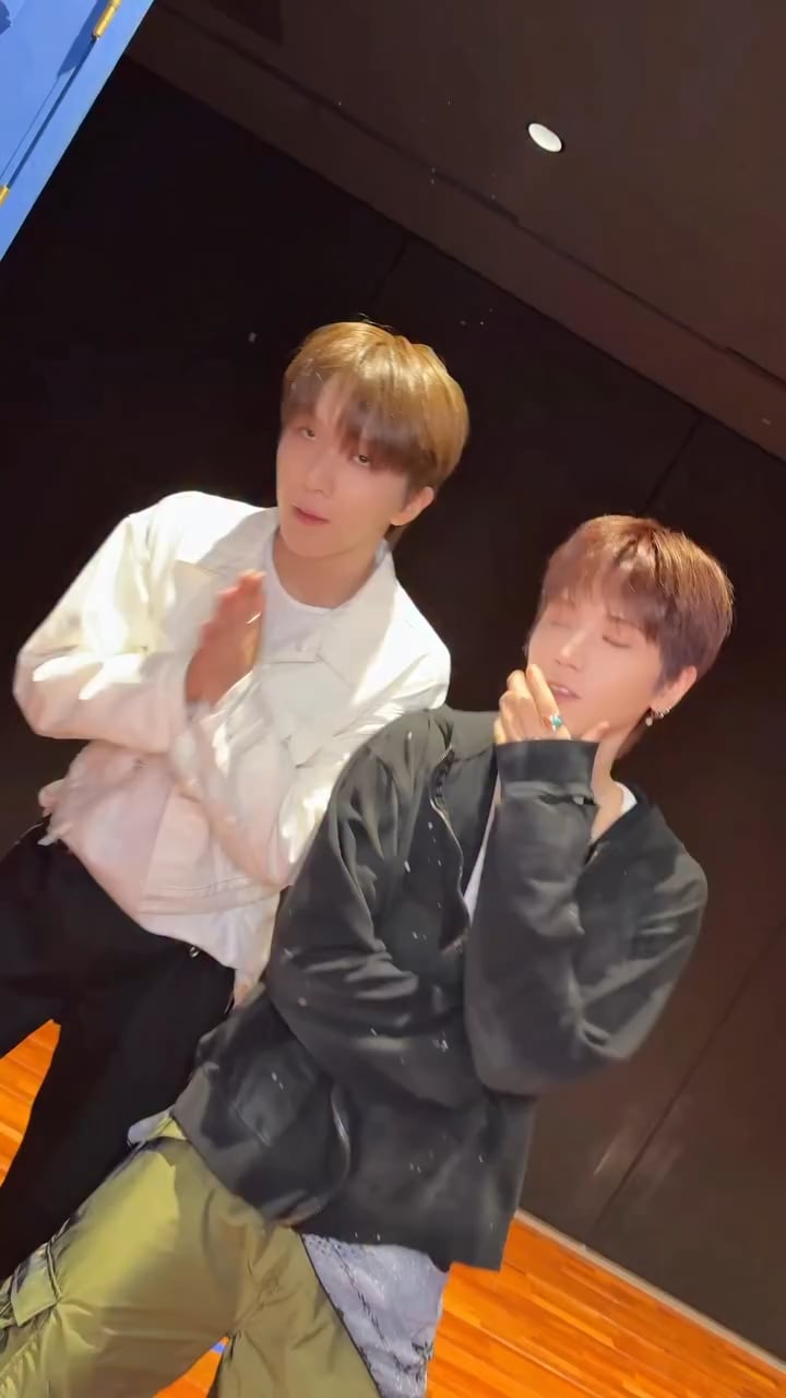 250819 BOYNEXTDOOR Riwoo & Woonhak on Instagram: 'Count To Love' Dance Challenge with j-hope