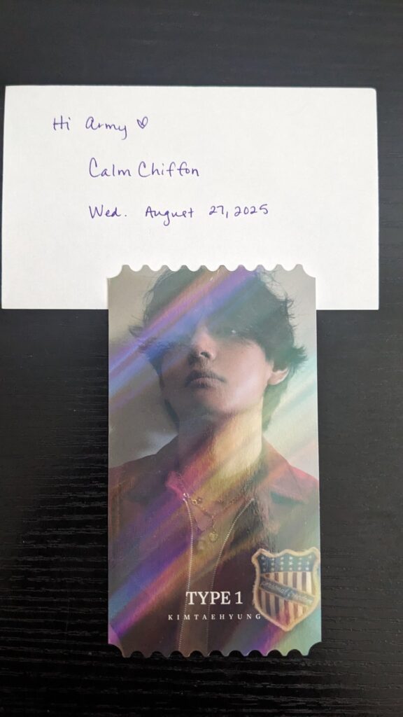 [Trading] [US] V Type 1 POB photo ticket for another photo ticket