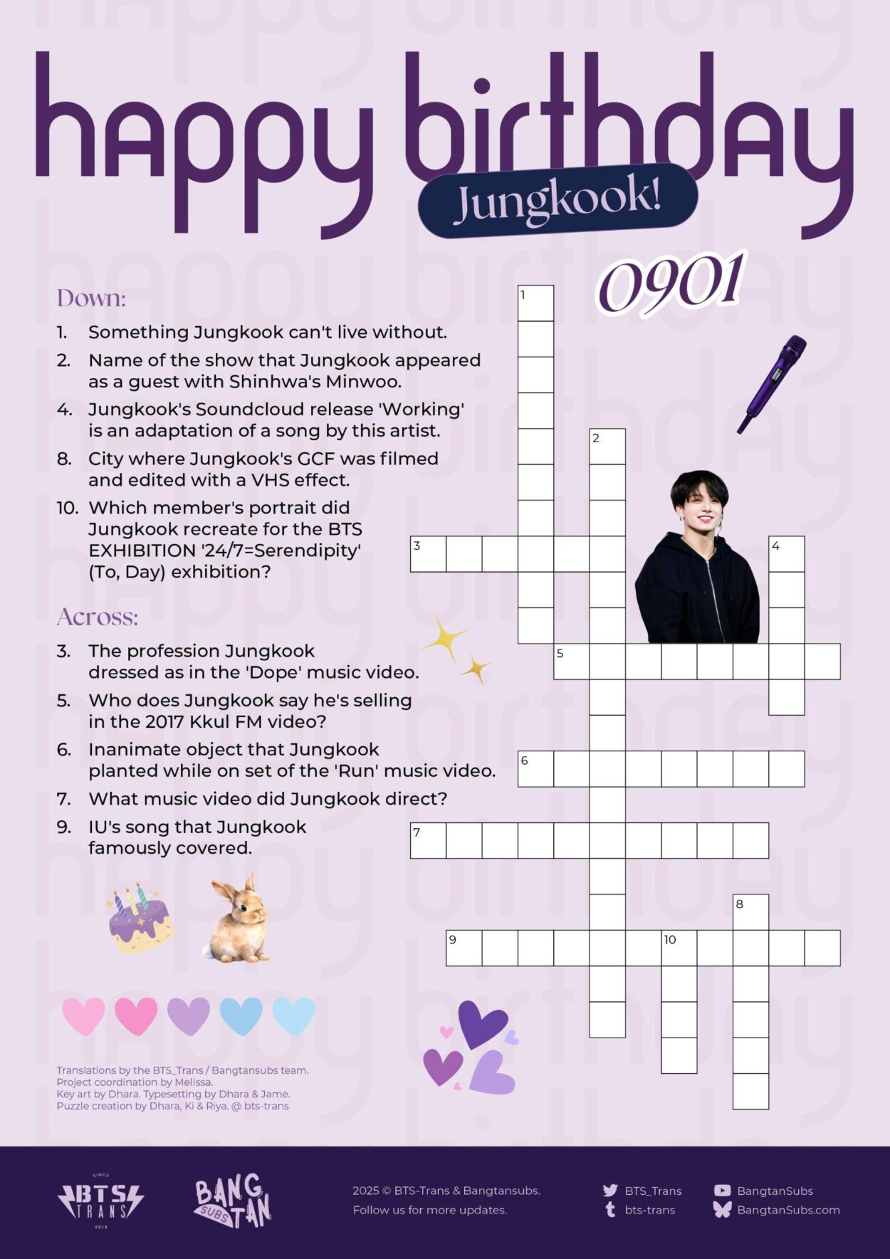 [@BTS_Trans] Are you ready for some GCF (Good Crossword Fun)?