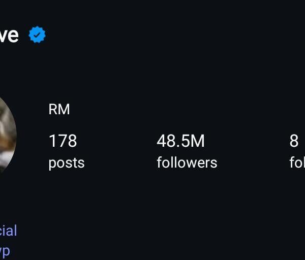 Namjoon has updated his Instagram bio to ‘no g no b’ - 100825