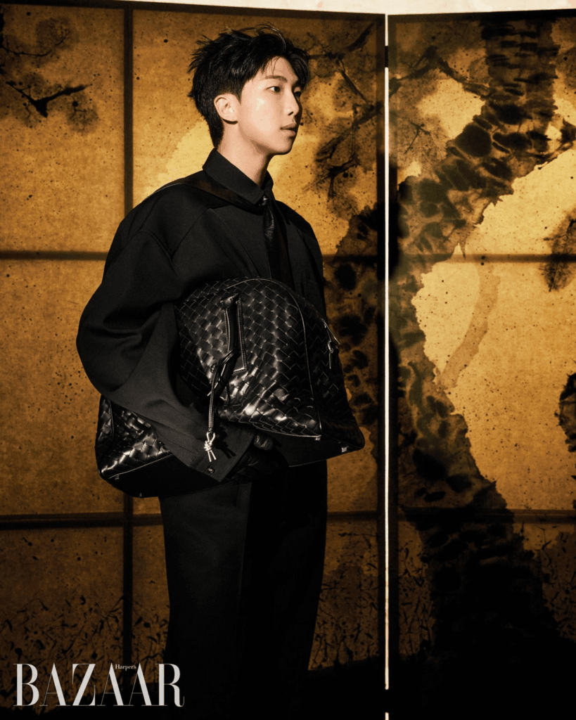 250826 Bottega Veneta KakaoTalk Channel: RM for Harper’s BAZAAR Korea September 2025 issue pictorial preview
