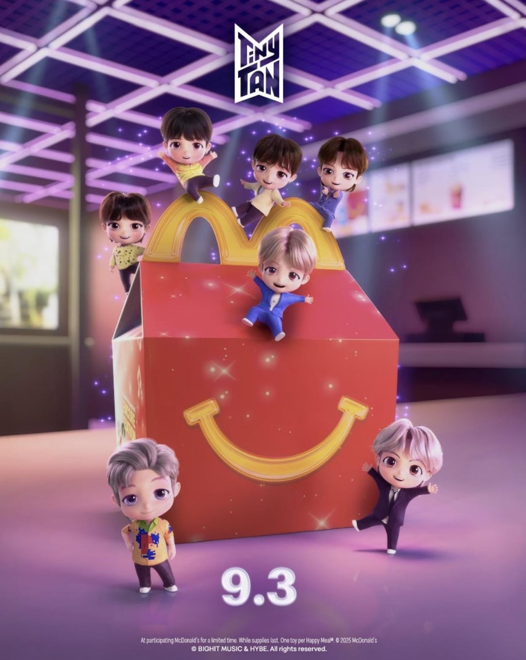 250821 - McDonalds on Instagram - opening the Magic Door to *my heart* - TinyTAN Happy Meal out 9.3
