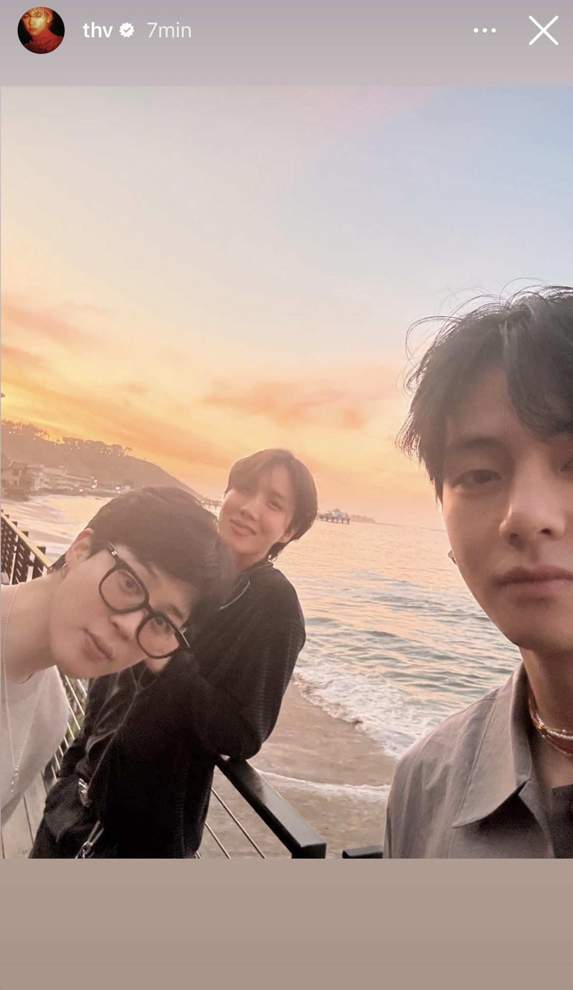Taehyung IG Story with Hobi and Jimin (2) 080825