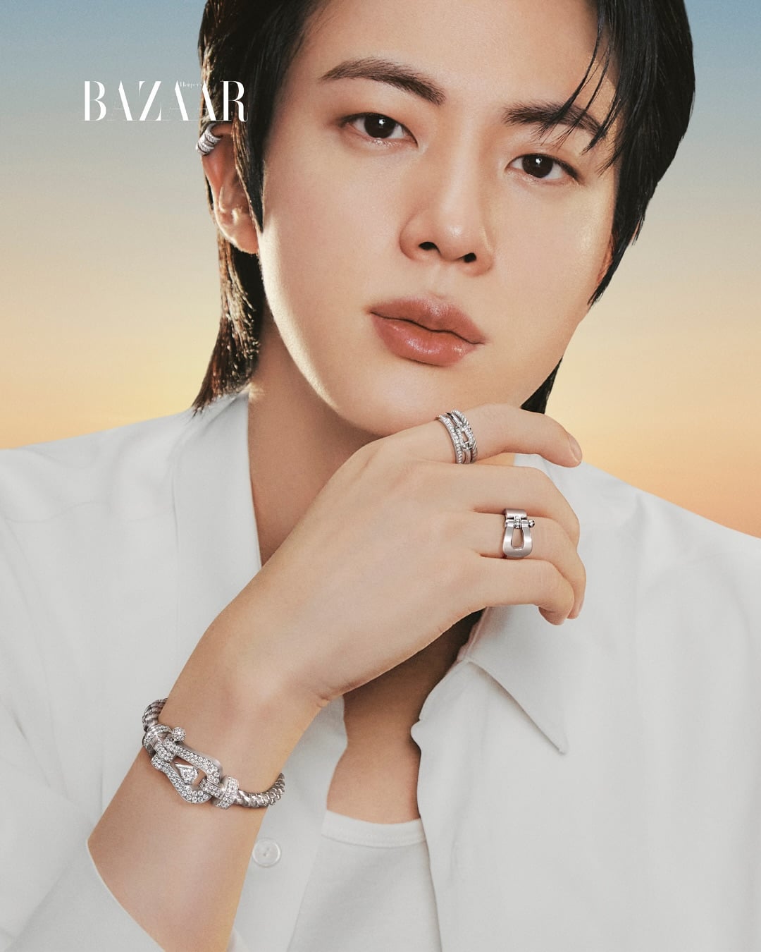 250818 Harper’s BAZAAR Japan on on Instagram (feat. Jin for FRED Jewelry)
