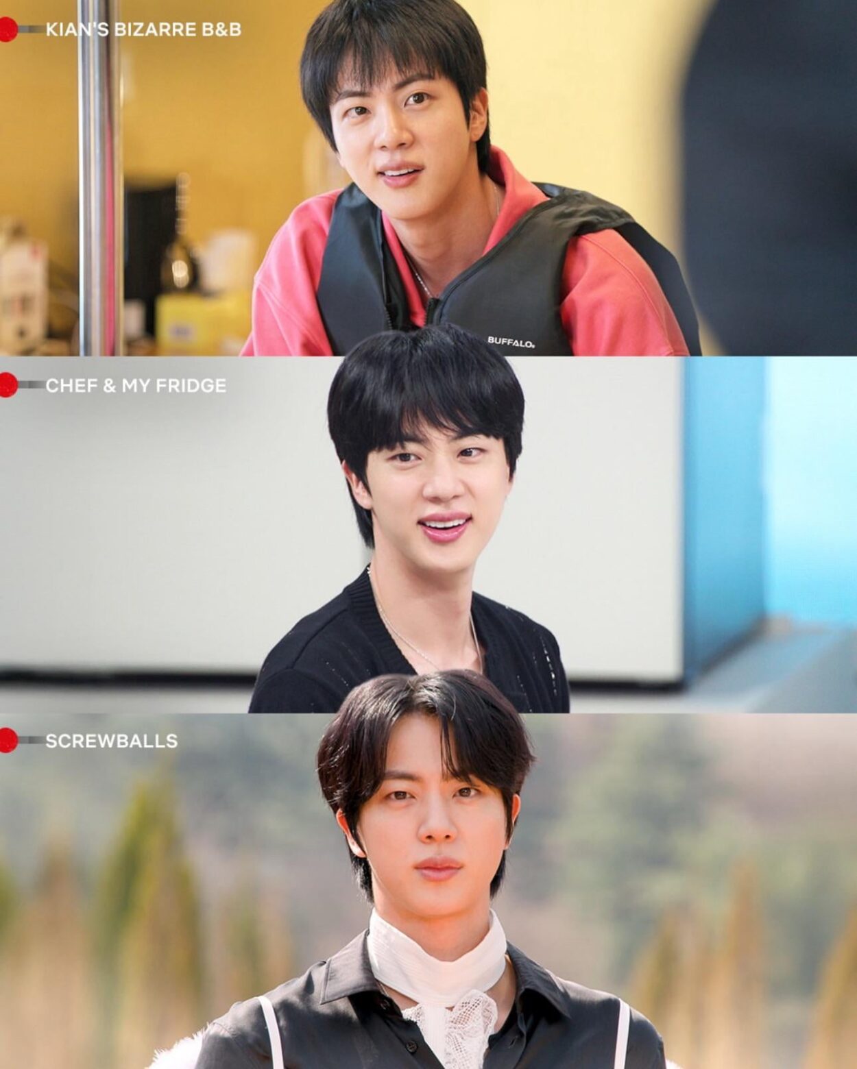 250819 Netflix Philippines on Instagram (featuring Jin): i'm just collecting all the jin variety god moments like photocards at this point 😭