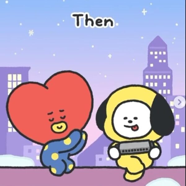 250828 BT21 on Instagram - Then, now, and always—we’re together!