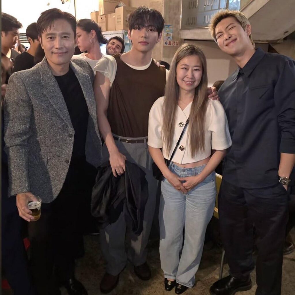 Maggie Kang IG Stories with Namjoon and Taehyung - 240925