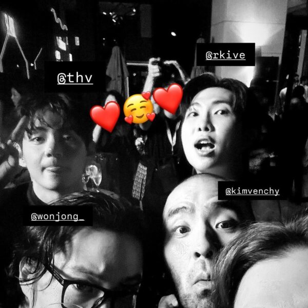 eyesmagazine Creative Director Park Jinpyo IG Story with Taehyung & Namjoon - 020925