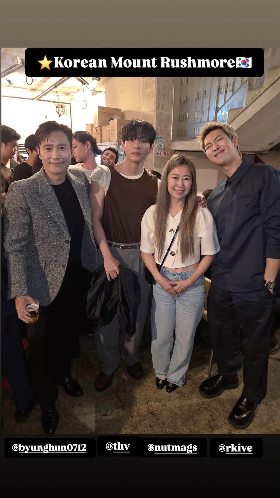 250924 Director Maggie Kang on Instagram with RM & V