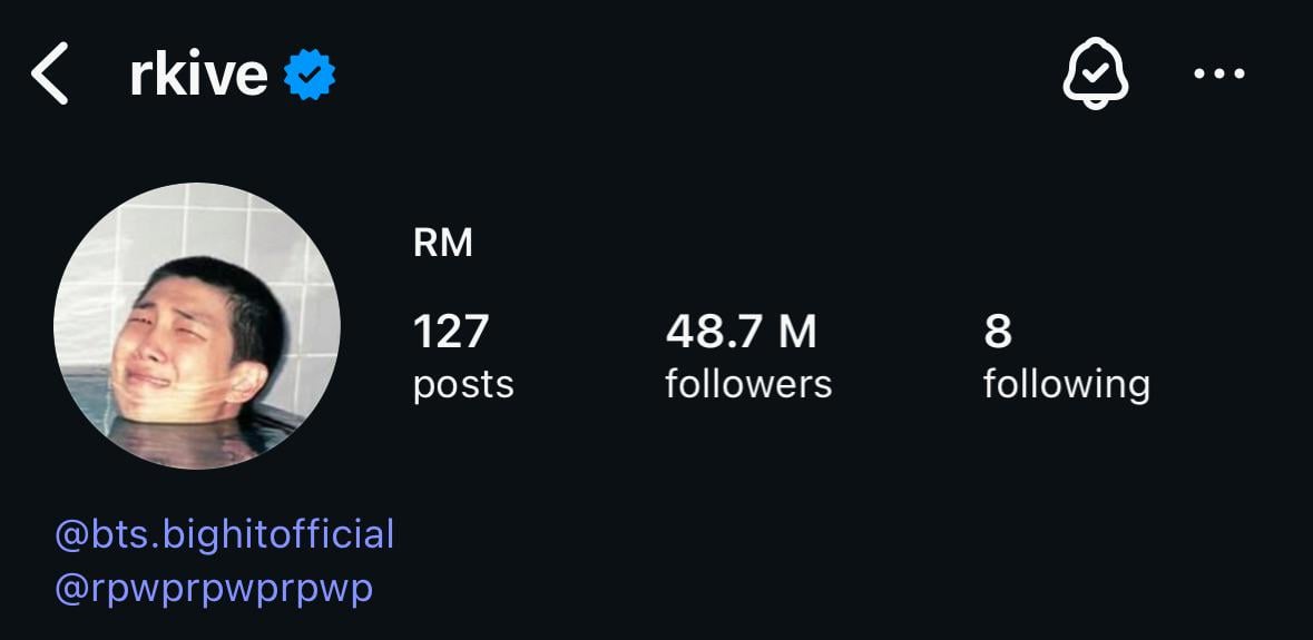 Namjoon removed “no g no b” from his IG bio - 300925